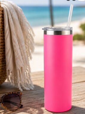 20 oz Skinny Tumbler HOGG Pink